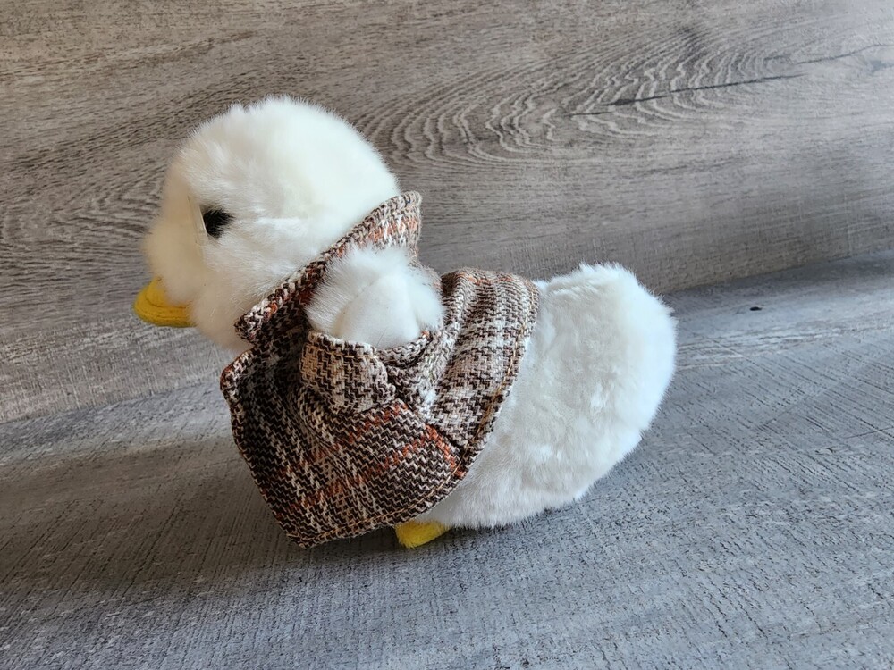 Aflac Duck Professor Plush Stuffed Animal Toy Monocle Bowtie Tweed Jacket WORKS
